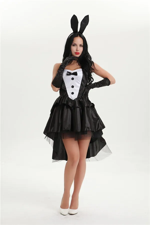 

Bunny Girl Rabbit Women Cosplay Sexy Halloween Adult Animal Costume Fancy Dress Clubwear Party Wear Plus Size M XL
