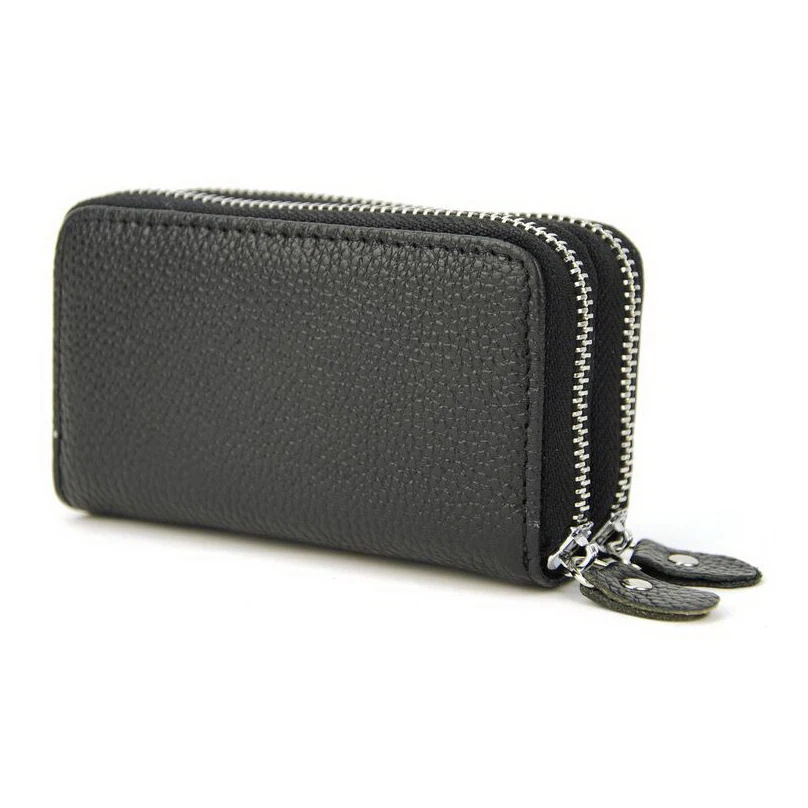 100 Genuine Real Cow Leather Coin Key Holder Wallet Bag Purse Card