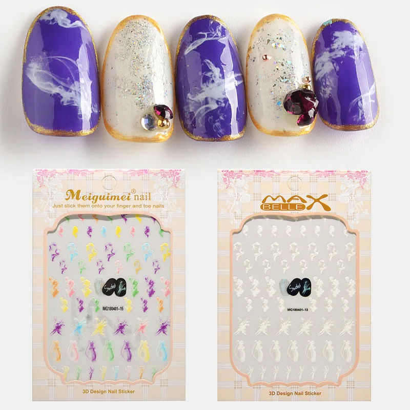 

1 Sheet watercolor Water Transfer Slider for Manicure Nail Art Decoration Nail Sticker