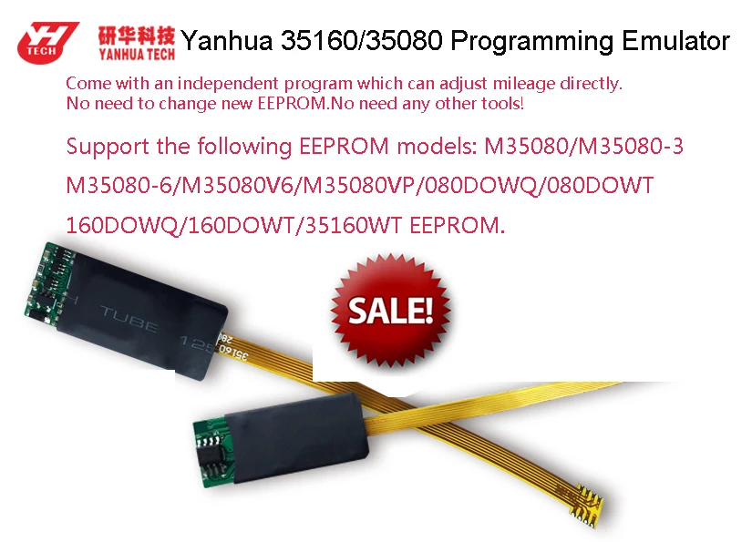 

Yanhua 35160/35080 Programming Emulator for BMW M35080/M35080-3/M35080-6/M35080V6/M35080VP/080DOWQ/080DOWT/160DOWQ/160DOWTeeprom