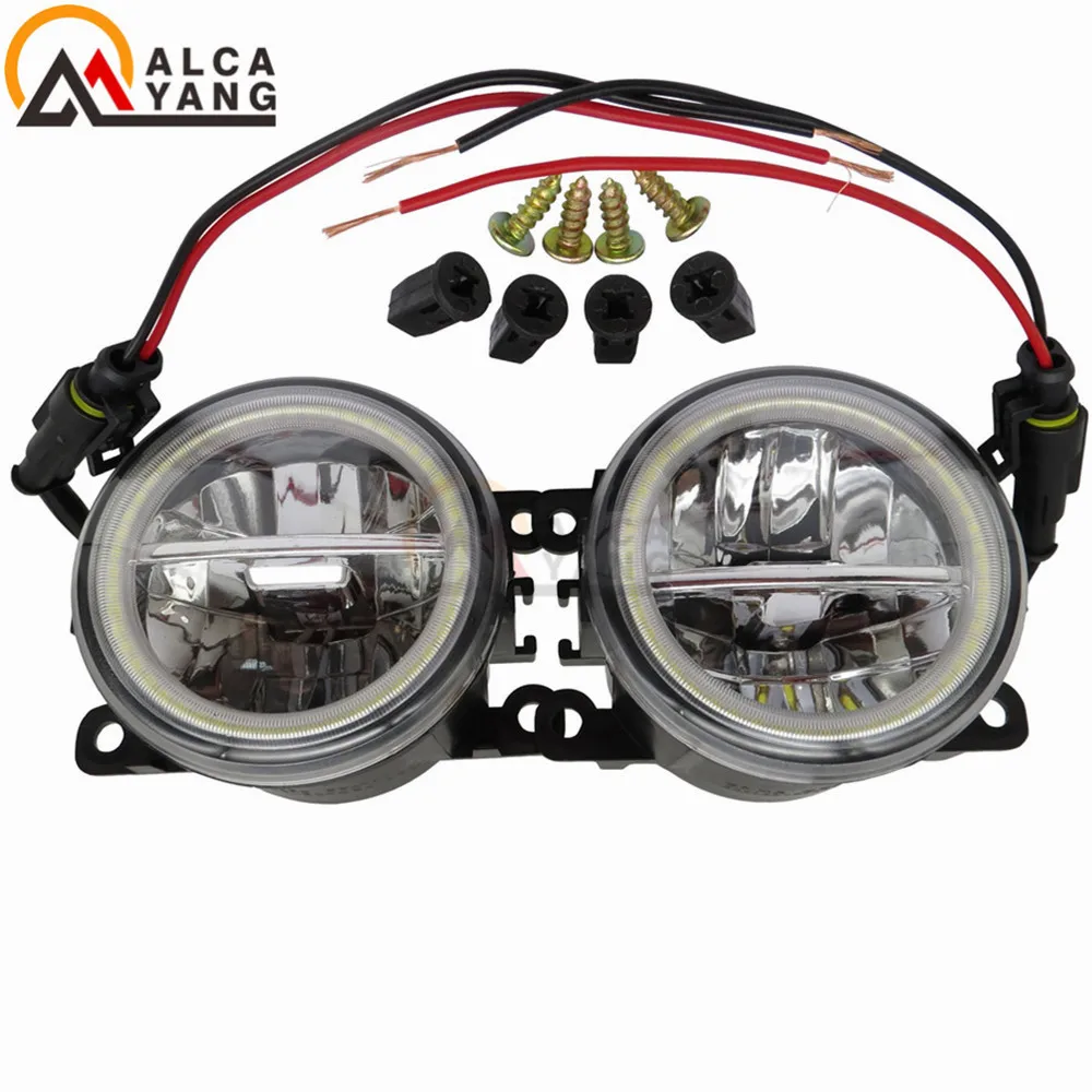 

Car Styling 90mm Round Front Bumper Fog Lamps For Nissan Navara Note Pathfinder Pixo Armada Interstar 2002-2013 Angel Eye