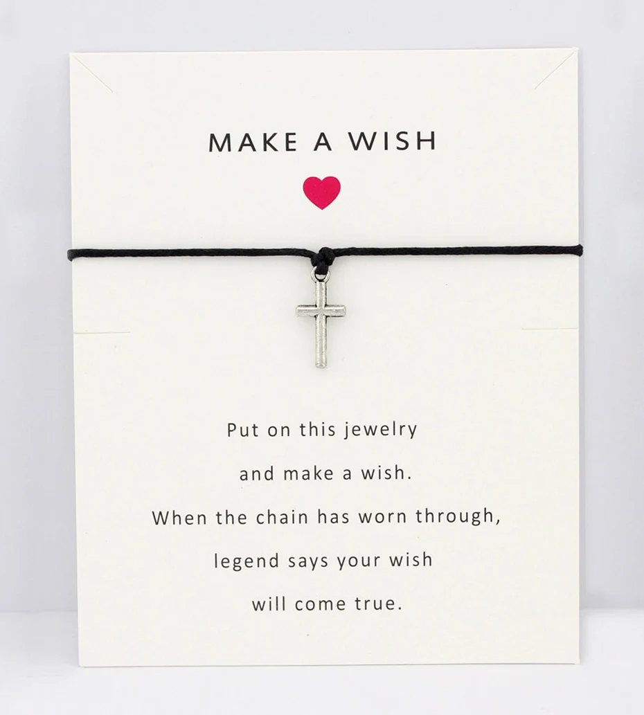 

Cross Snowflake I Love God Heart Merry Christmas Antique Silver Charm Card Bracelets Wax Cord Women Men Jewelry Gift Custom