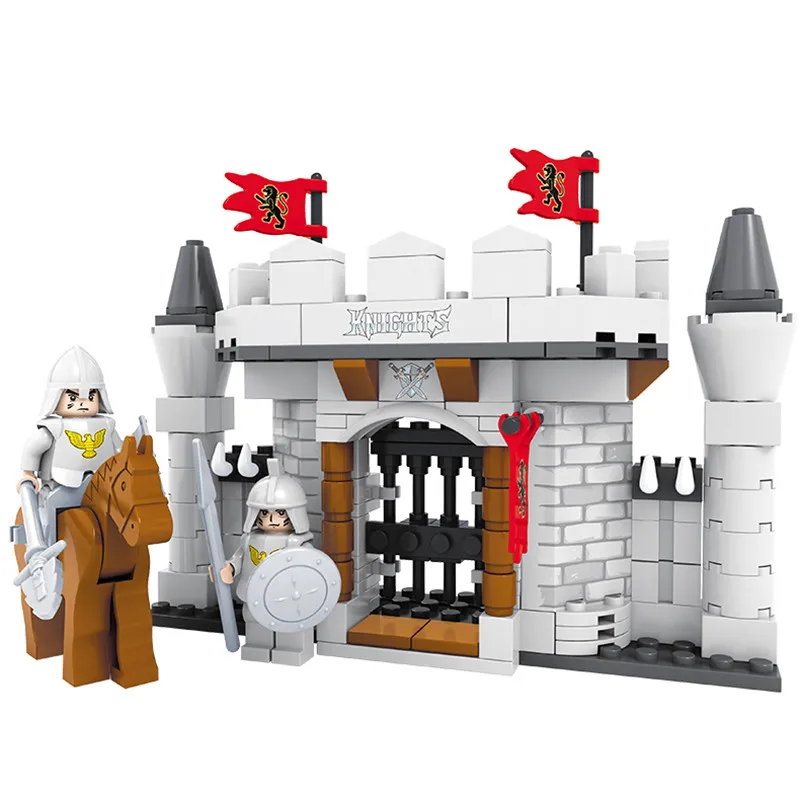 Castle Building Block Sets 174pcs DIY Building Blocks Assemble Toy Early Educational Brinquedos Kids legoeings Castle Building Block Sets 174pcs DIY Building Blocks Assemble Toy Early Educational Brinquedos Kids legoeings