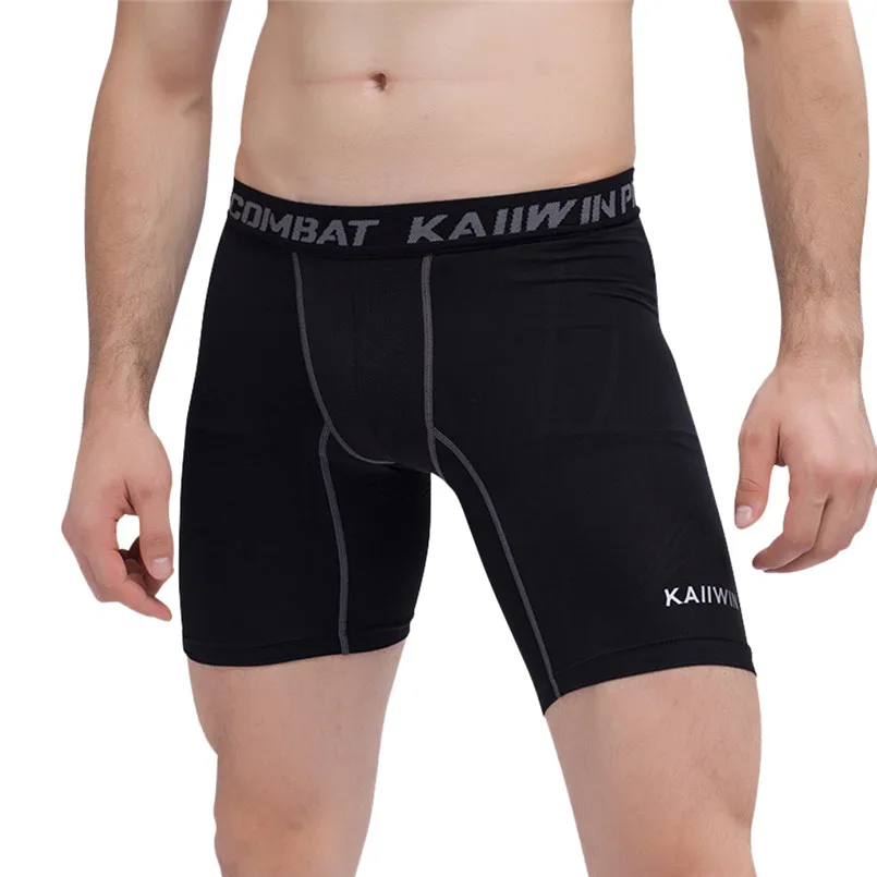 S-3XL, мужские спортивные обтягивающие шорты, трусы, компрессионное нижнее белье, удобные летние мужские шорты для бега в спортзале