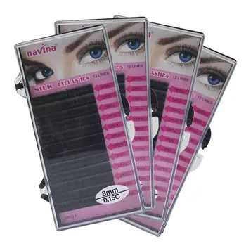 

new 4 Tray C Curl 0.15mm Thick Fake False Eyelash Extensions Beauty Eye Lash Supply
