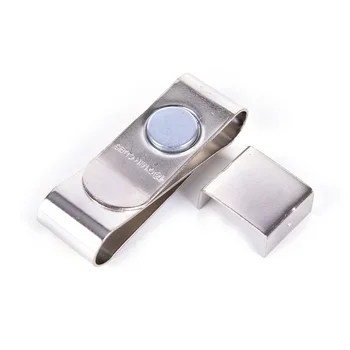 

High Quality 1pcs Professional Silver Magnetic Stainless Steel Chalk Holder Clip For Snooker/Billard Pool Cue
