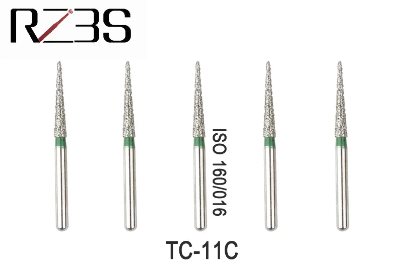 12 шт алмазные стоматологические иглы Бур FG 1,6 мм лента коническим концом Бур для высокое Скорость воздушная турбина TC-10, TC-11, TC-11C, TC-11F, TC-11EF
