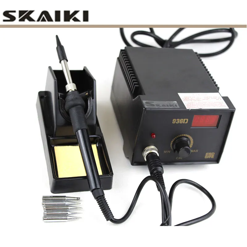 Skaiki 936D Регулируемая цифровая паяльная станция сварщик антистатический ремонт мобильного телефона Электрический паяльник desolder станция