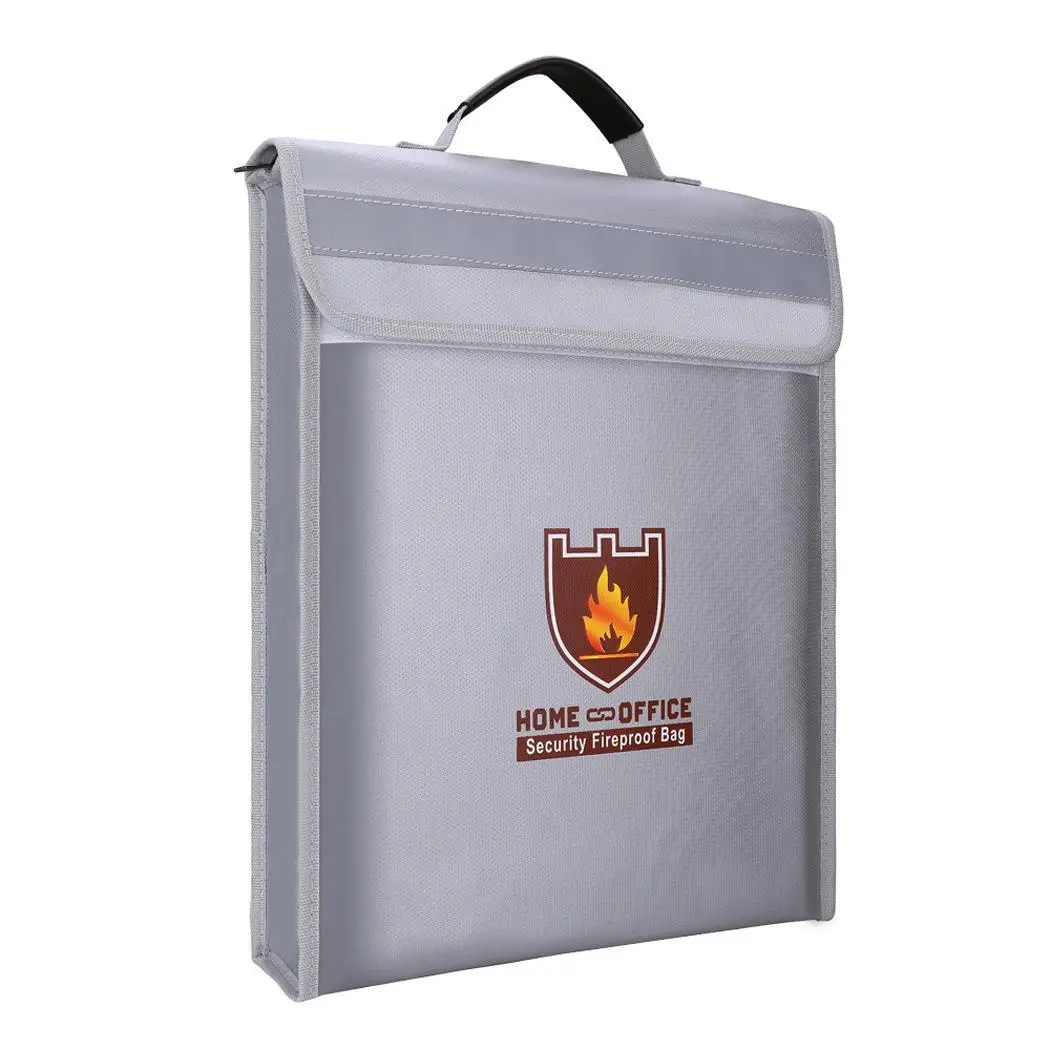 

New Liquid Silicone Waterproof Double-sided Fireproof Stereo Portable File Rectangle Bag Home, Office Security