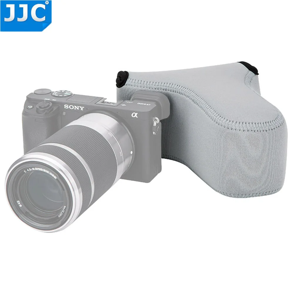 JJC DSLR Камера чехол Мягкая сумка неопреновый чехол для sony A6100 A6600 A6300 Fujifilm X-T10 X-T20 X-T30 Камера+ 55-210 мм объектив