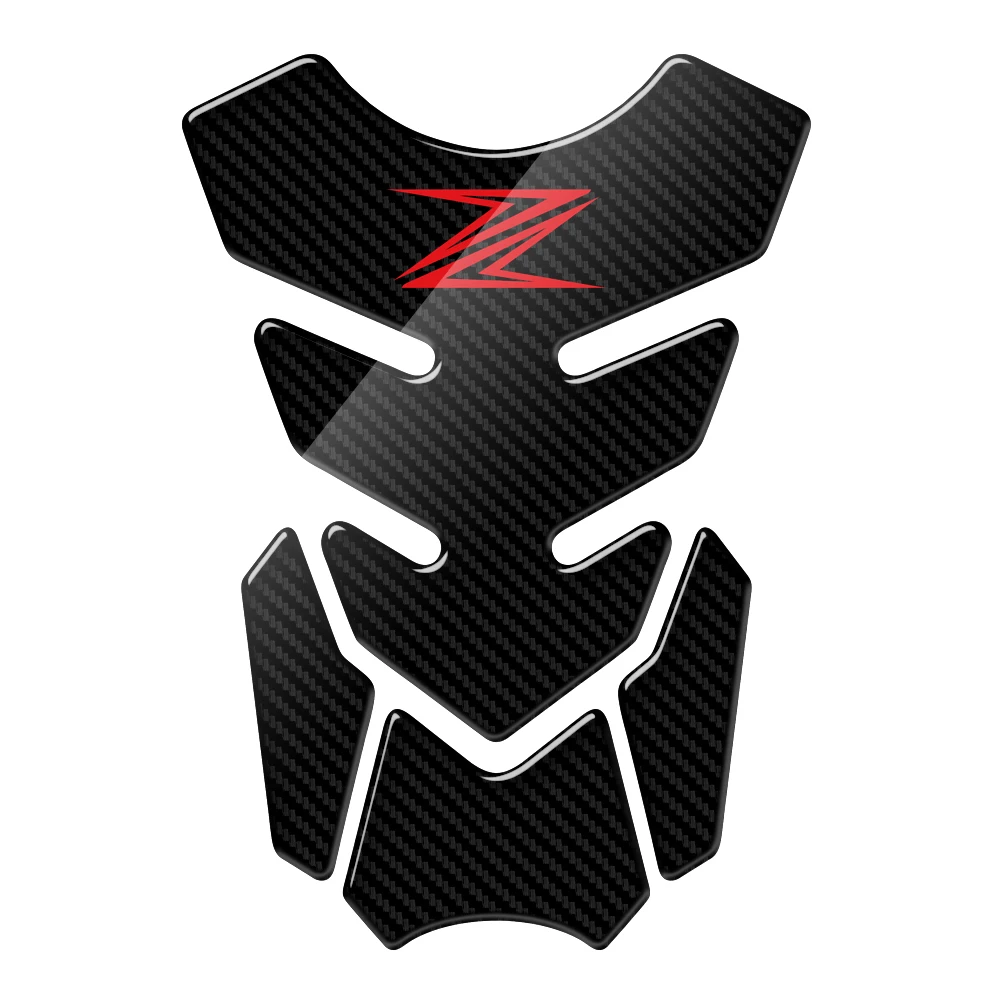 

3D Carbon Look Motorcycle Tank Pad Protector Decal Case for Kawasaki Z250 Z300 Z650 Z750 Z800 Z900 Z1000 Z1000SX