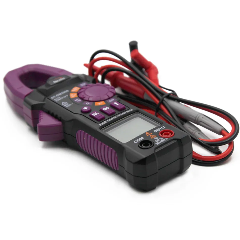 

ST-CM3008 Automatic Range 2000 Count AC 600A Digital Clamp Meter LED Backlight LED Flash Pliers Resistance