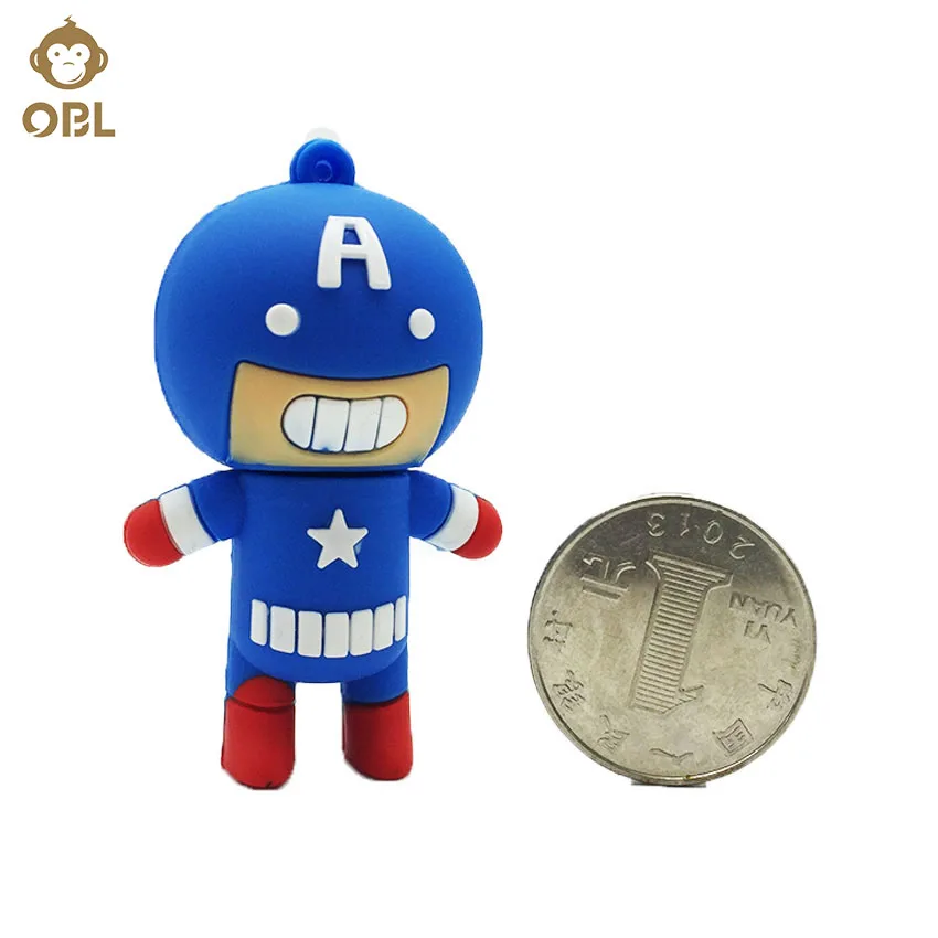 

Hot Captain America Pendrive USB 128GB 64GB 32GB 16GB 8GB 4GB Memory Stick New star Catoon Pen Drive Flash Card U Disk USB Key