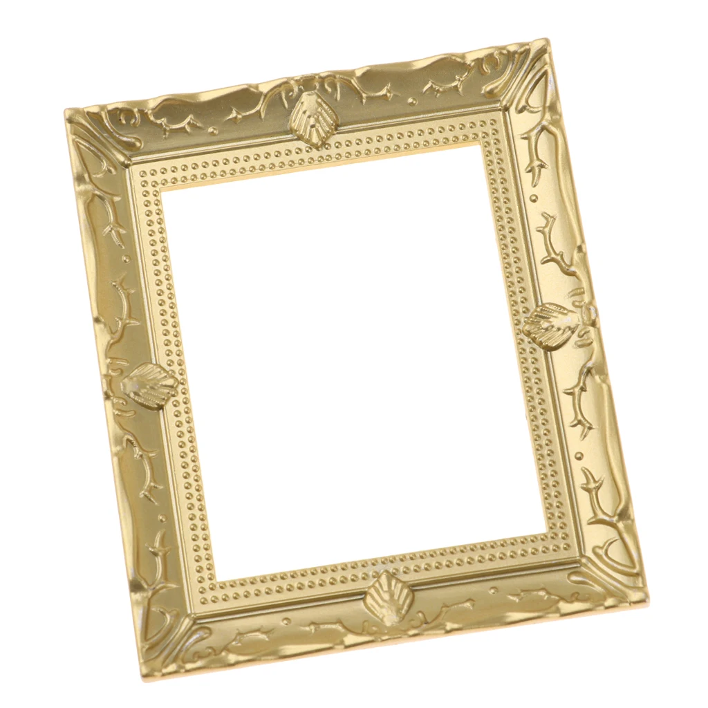 Vintage Mini Lady Picture in Frame for 1:12 Dollhouse Miniature Wall Decor