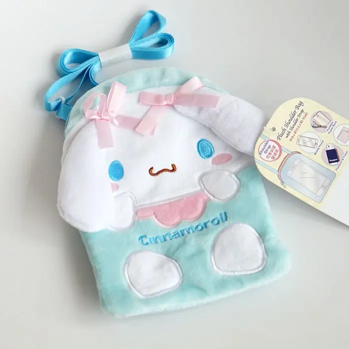 Мультфильм моя мелодия Cinnamoroll пудинг собака плюшевые сумки милая сумка для мобильного телефона сумка мини рюкзак для девочек Подарки - Цвет: Cinnamoroll