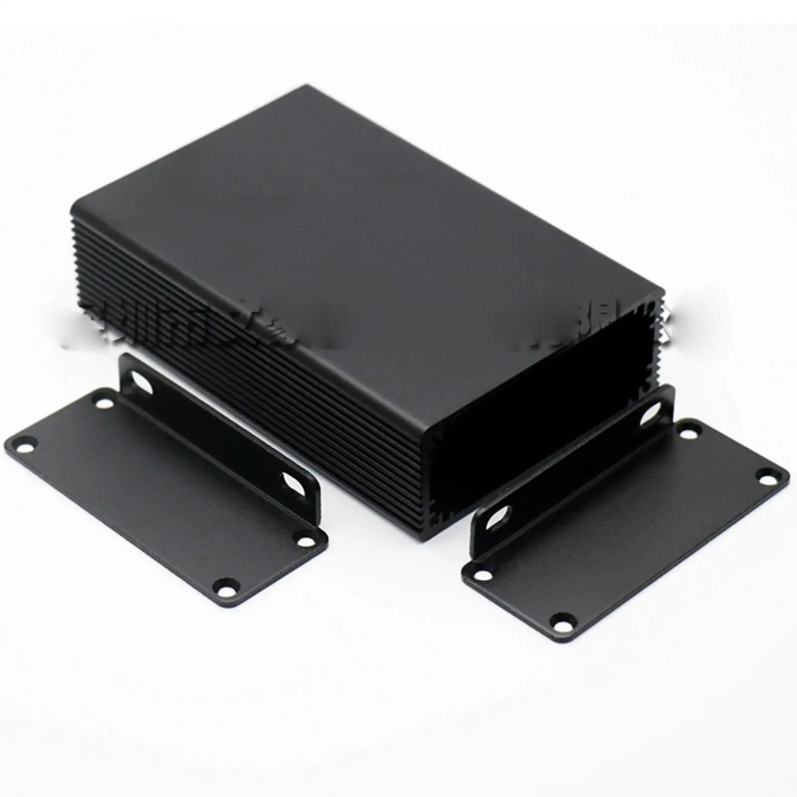 

100x66x27mm Black Aluminum Enclosure PCB Shell Cooling Box Case DIY Instrument