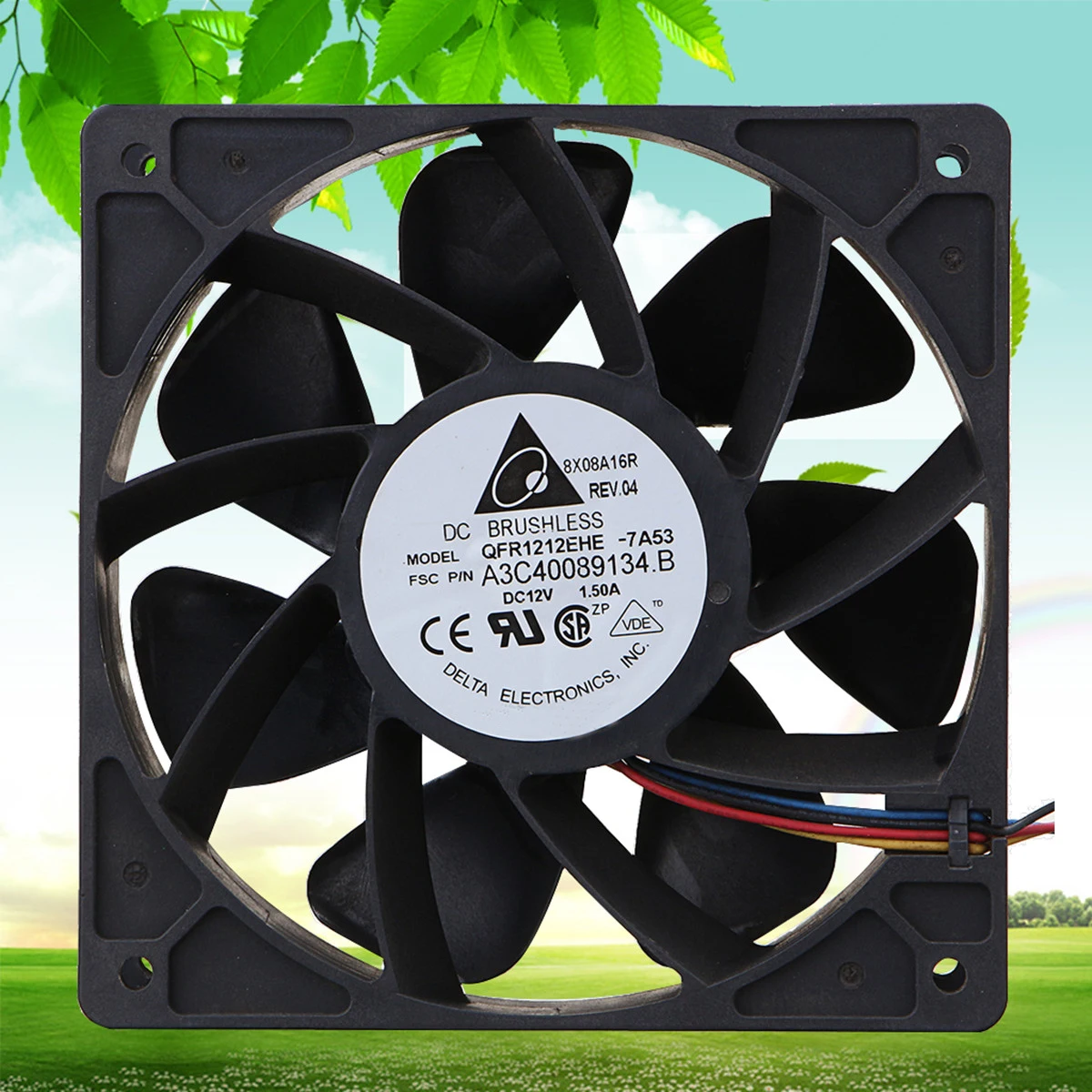 

New Black Computer Cooling Cooler fan For BTC 6000RPM Cooling Fan Replacement 4-pin Connector For Antminer Bitmain S7 S9