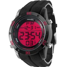 Аналоговый Relogio цифровой дисплей Военная Сигнализация Секундомер черный сплав ремешок Мужские кварцевые повседневные мужские спортивные часы