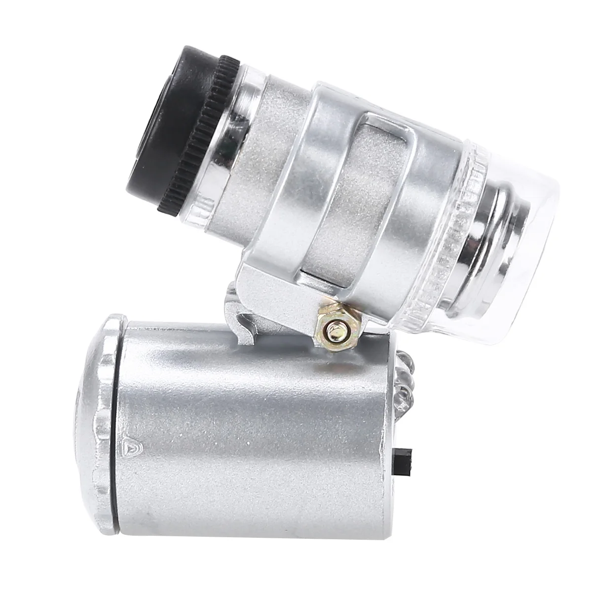 New Pocket Microscope Magnifier LED UV Jewellery Glass 60x Magnifier Jeweller Loupe Printing Industry With LED White Light