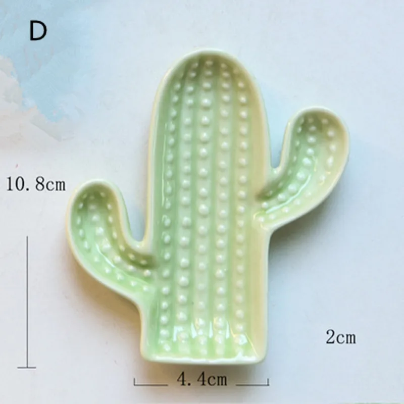 Керамические цветы и украшения в виде ананаса блюдо мороженое тарелки для закусок конфеты кактус Органайзер лоток для хранения блюдо украшения дома ремесла - Цвет: D