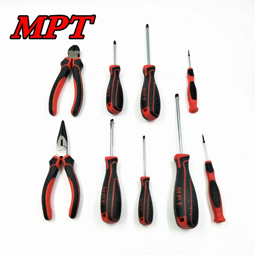 9PCS/SET Screwdriver and Plier Set with Long Nose Pliers,Diagonal