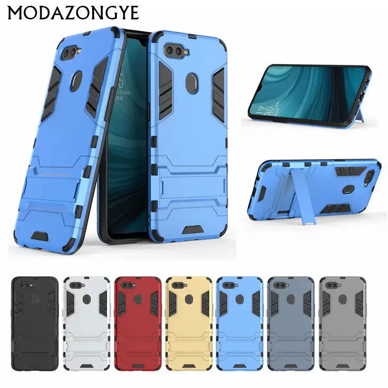 

OPPO A7 Case OPPO AX7 Case 6.2 Luxury Armor Hybrid Silicone + Hard Phone Case For OPPO A7 A 7 CPH1901 CPH 1901 OPPOA7 Back Cover