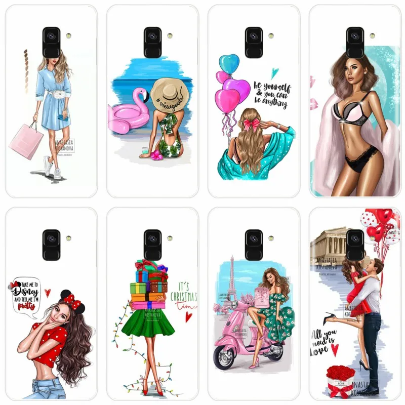  Queen Princess для девушек визуально увеличивающие boss чехол телефона Samsung Galaxy A7 A8 A9 A8Plus
