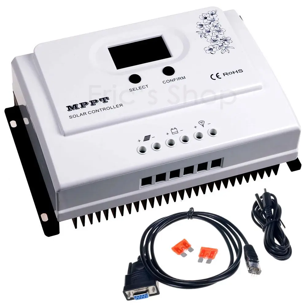 

30A MPPT Solar Charge Controller 12V/24VDC Auto With LCD Display Panel Charger Regulator USB 5V3A Output Max PV Input 150V