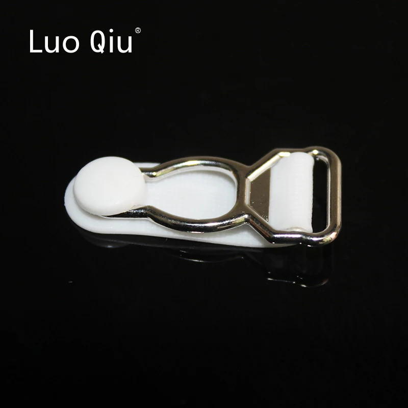 Luo Qiu 30 шт./лот 1 2 см серебристый металл + Белый полипропиленовый зажим для подвязки