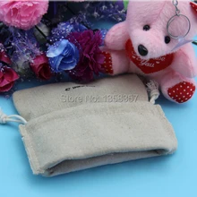 100 шт./лот джута/лен/Лен Шнурок Подарочные пакеты для туалетных принадлежностей/часы/ванили в упаковке, размеры на заказ, различные цвета