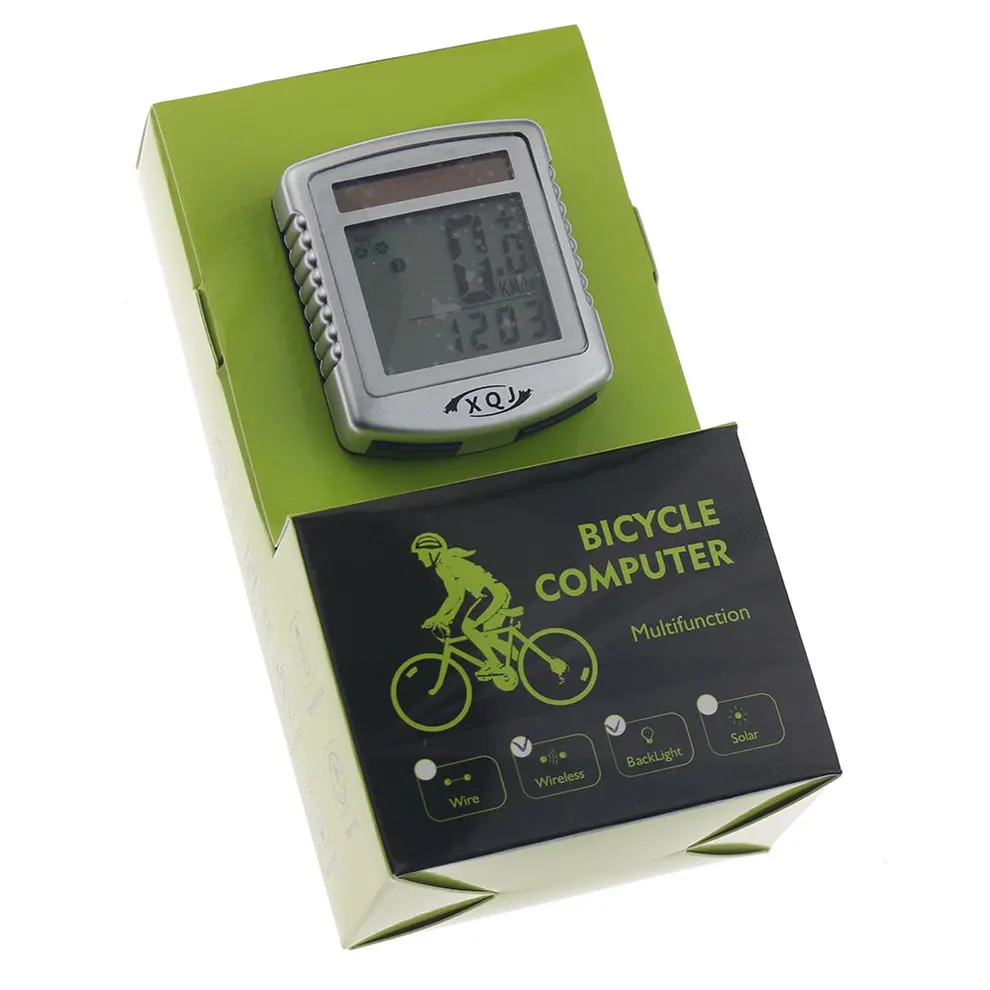 

Bicycle Riding Code Table Wireless English Waterproof Bicycle Computer Code Meter Multifunctional Code Meter Solar Energy