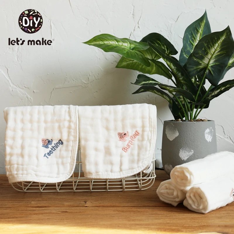 1pc Baby Product 100% Cotton Towel Nowborn Stuff Gauze Washcloth Saliva Towel Nursing Accessories Boys Girls Towel Let's Make