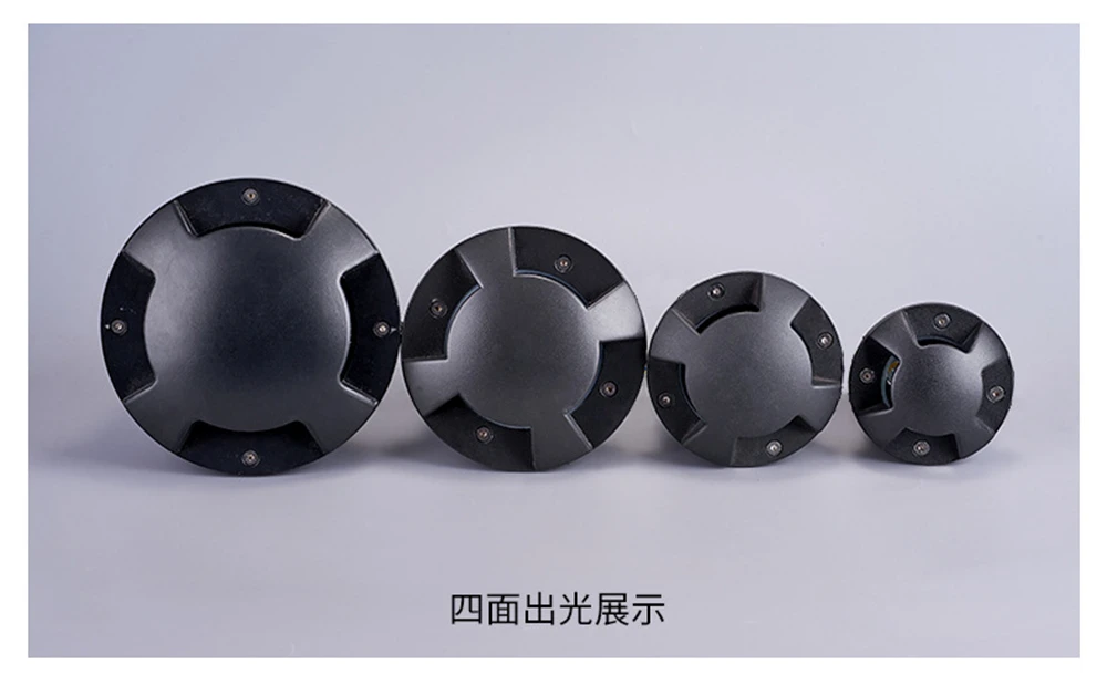 Conduziu a Luz à Terra Subterrânea 2 3 4 Iluminação Lateral 100*90mm Preto Ip67 Jardim Ac12v 5w 1 - 11 Cheap Lâmpadas subterrâneas