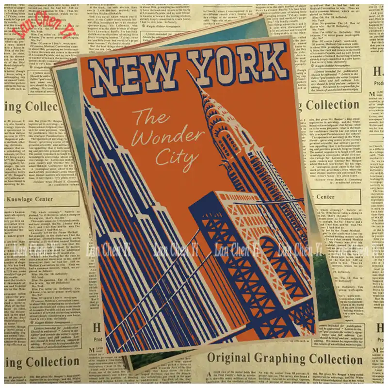 ニューヨークジャズナイトクラフト紙ポスターカフェ創造壁紙インテリア装飾 インテリア クラフト紙のポスター紙のポスター Aliexpress