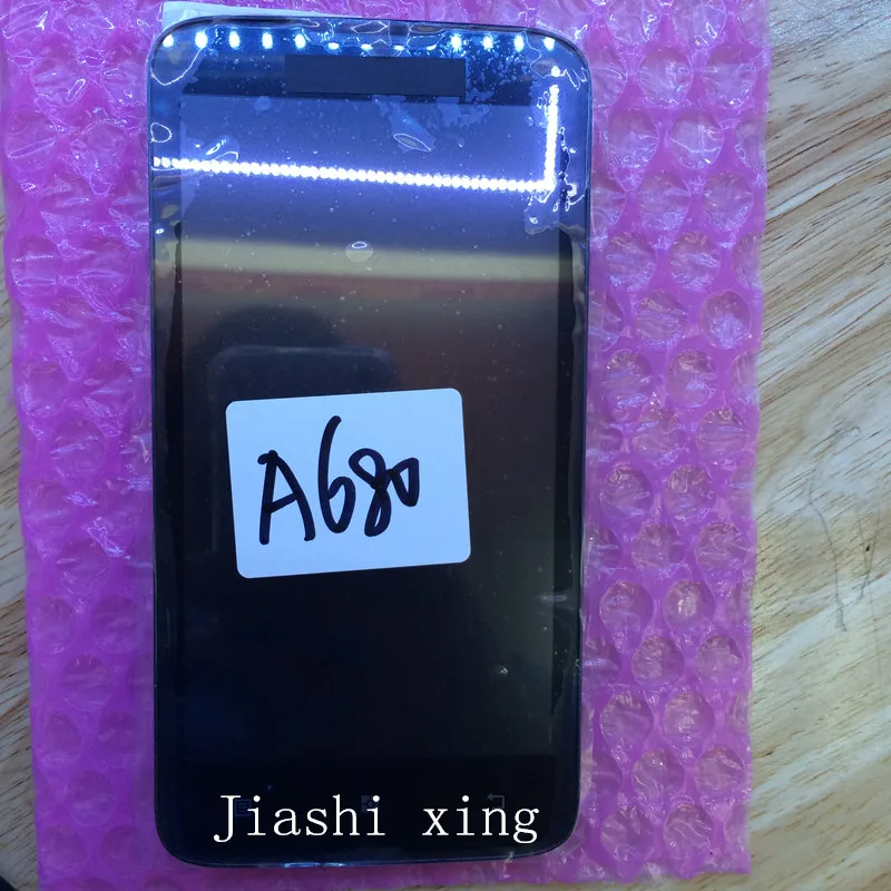 A680 LCD Display Touch Screen Panel With Frame Digitizer Accessories For Lenovo A680 5 0 inch