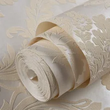10 м посыпать золотые фрески дамасской стены рулон бумаги современные стерео 3D настенные росписи