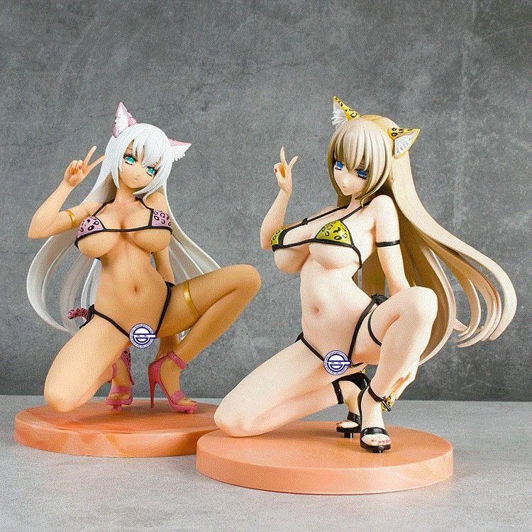Иллюстрация сексуальные девушки 8 &quotQ six Rara Minazuki Leopard Edition 1/6 Масштаб ПВХ фигурка