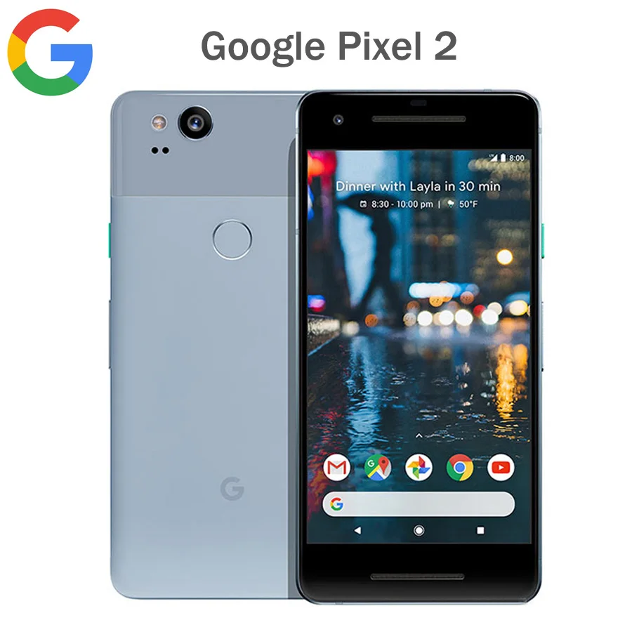 Мобильный телефон Google Pixel 2 с американской версией, 5,0 дюймов, 4 гб озу, 64 гб/128 гб пзу, четыре ядра, Snapdragon 835, Android 8,0, NFC, смартфон