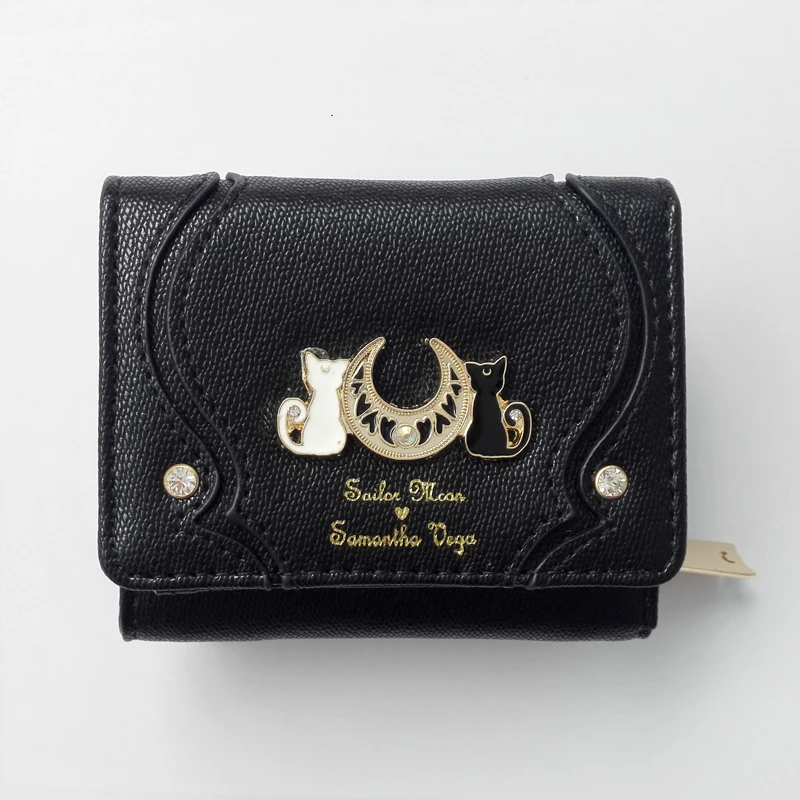 ФОТО  Hot Sale Fashion Samantha Vega Sailor Moon Wallet Women Luxury Brand Short Wallet High Quality Pu Leather Money Bag Card Wallet