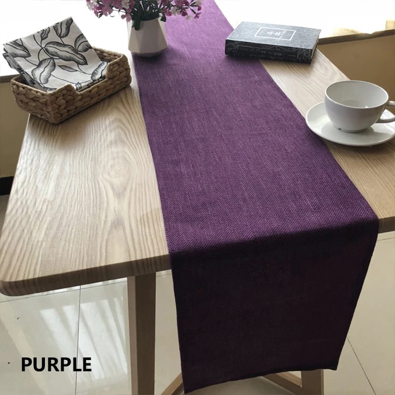 Wholesale Multicolor Table Runner Burlap Natural Linen Rustic Decor