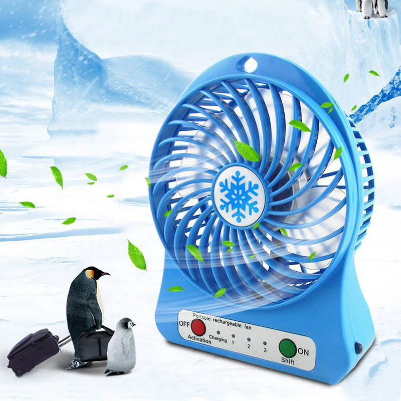

1PC Portable Personal Mini Fan Adjustable 3 Speed USB Rechargeable Fans Home Office Desk Cooler Fan Summer Air Cooler