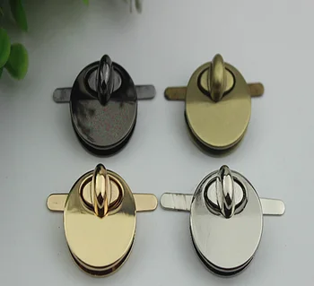 

10pcs/lot 4 color DIY circular die casting twist lock mortise lock bag lock luggage hardware accessories