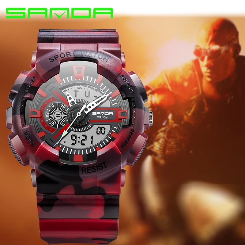 

zk20 NEW 799 Shock style Fashion Colorful Business Men Women Sport Outdoor Digital Analog Alarm 30 Waterproof Military G Watches