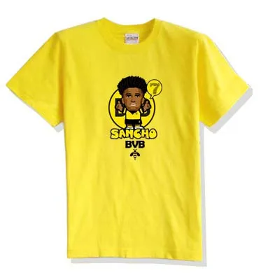 

2019 Jadon Sancho 7 cartoon T Shirt Men's Clothing T-Shirt size XS-3XL 0325-24