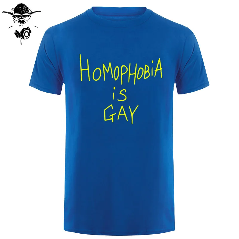 Футболка My Chemical Romance, Мужская футболка с принтом Mcr Homophobia Is Gay-Frank Iero, футболки с коротким рукавом, милая музыкальная футболка для мужчин - Цвет: blue yellow