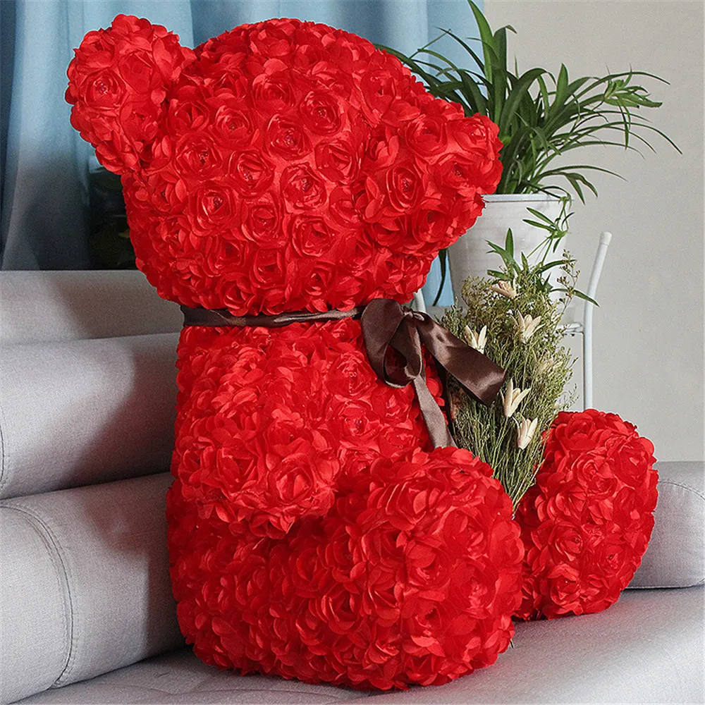 Fancytrader Red Rose Teddy Bear Toy Nice Quality Big Bear Teddy Doll 70cm 28inch for Kids Adults Gifts5