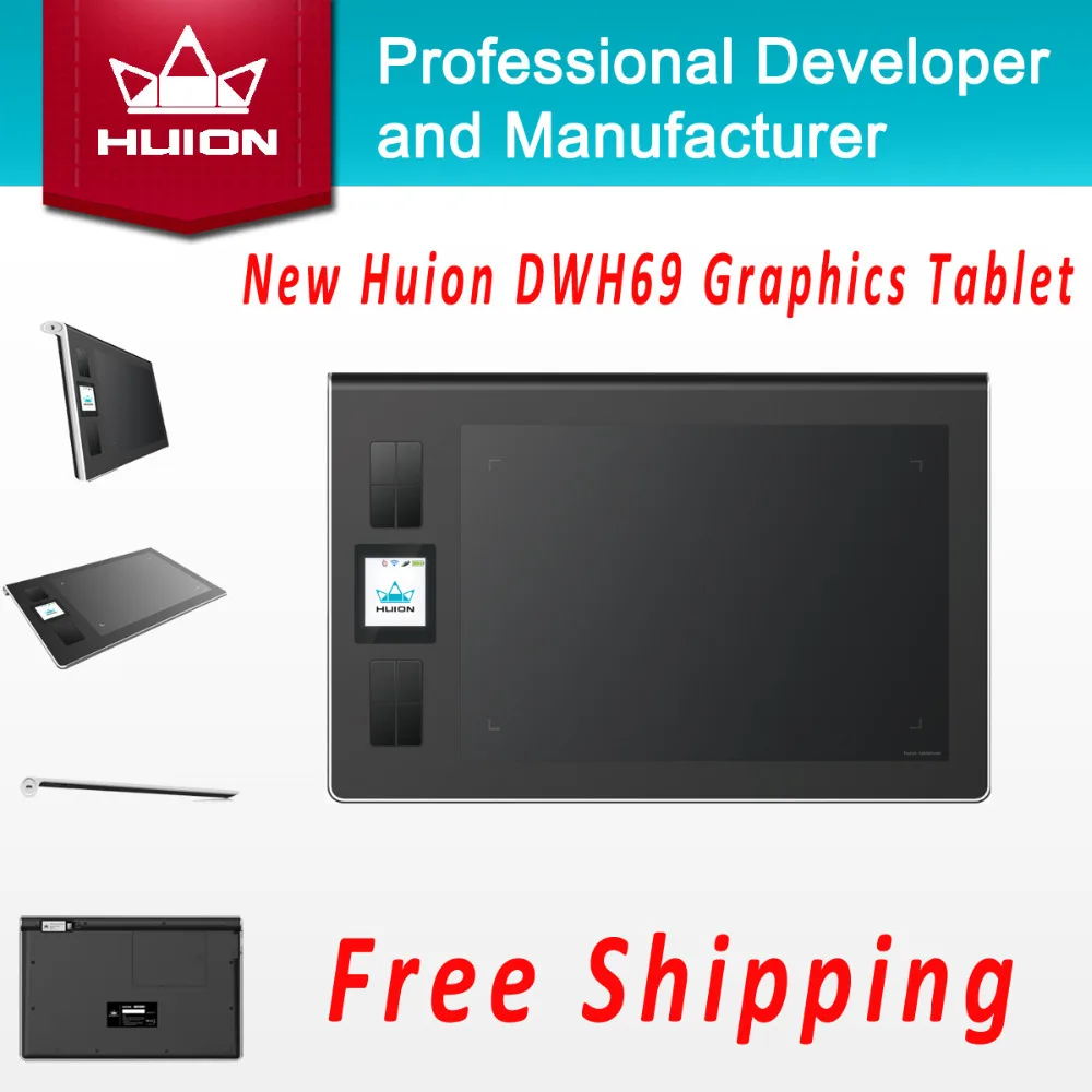 Hot Sale New Huion DWH69 Wireless Digital Tablets Kids Pen Tablet Art