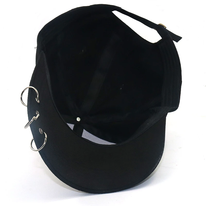 Модные шляпы KPOP с железным кольцом, регулируемые бейсболки, модные кепки snapback, женские шляпы от солнца, мужские