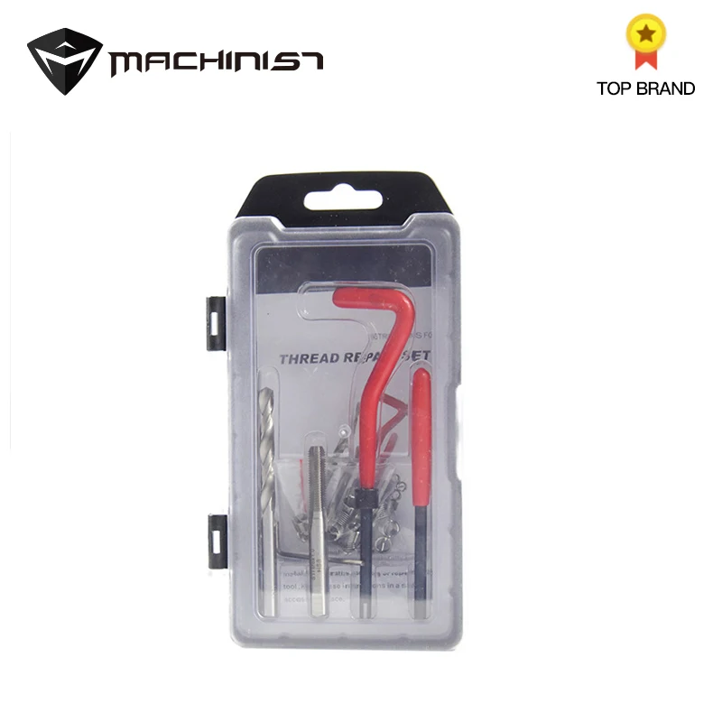 

25Pcs/set Thread Repair Insert Kit M6 x 1.0 Blind hole processing Thrust Taps drill Allen wrench Auto repair professional tools