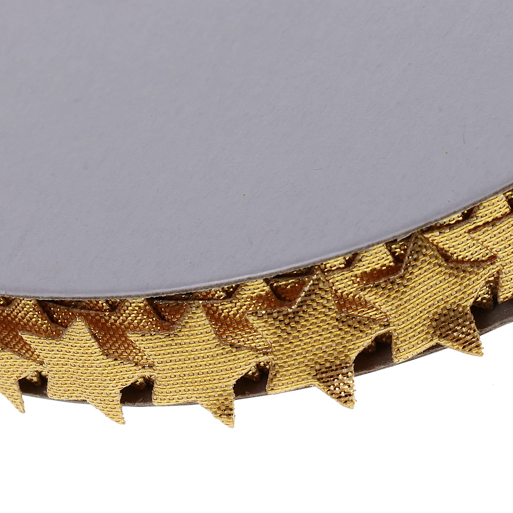 20Yard Lace Trim Embellishmenst Star Ribbon DIY Craft 1.3cm Wide Gold Festival Christmas